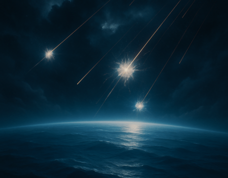 Atoms Cosmic rays on ocean planet
